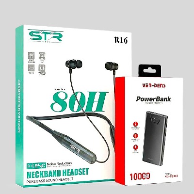 5 Voice Changer Neckband (80H) + VEN-DENS Power Bank (VD-PB041)